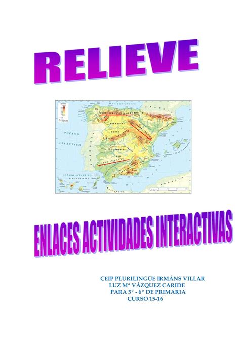 Calaméo Relieve RÍos MontaÑas Actividades Interactivas Curso 15 16