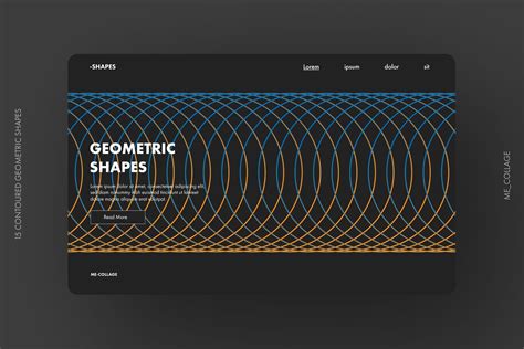 Contoured Geometric Shapes 3d Geometric Shapes Geometric Graphic