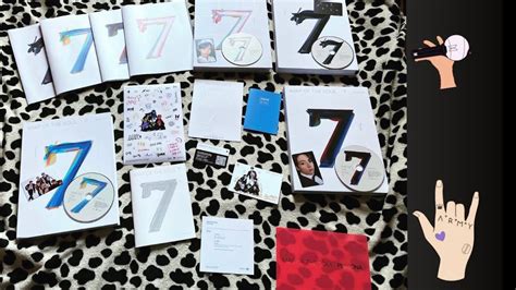 UNBOXING BTS MAP OF THE SOUL 7 VERSION 1-4 | BTS MOTS 7 ...