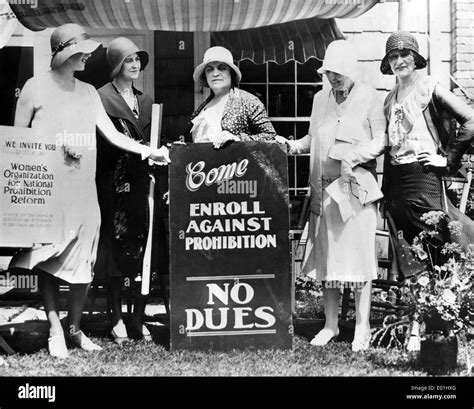 Prohibition Women Demonstrate Against The Alcohol Ban In Michigan
