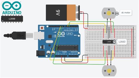 L D Motor Driver Arduino Tutorial Dc Motor Control Using Arduino