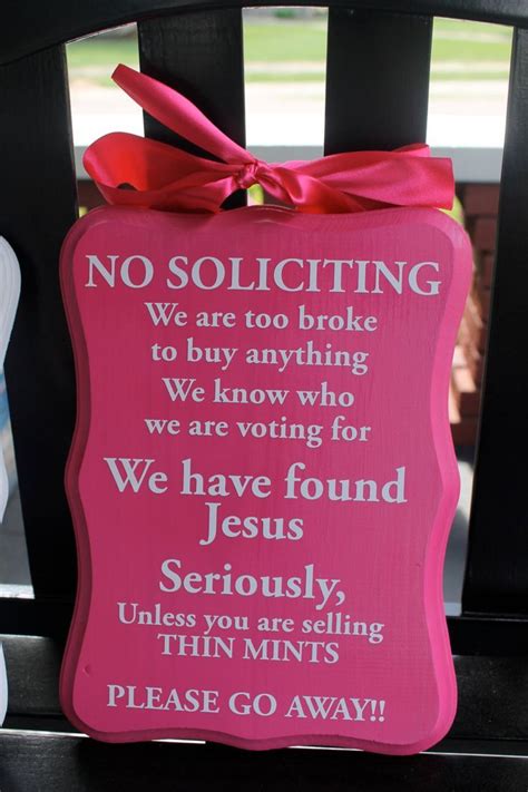 No Soliciting Sign Front Door By Peachtreedezines On Etsy 2500 Me
