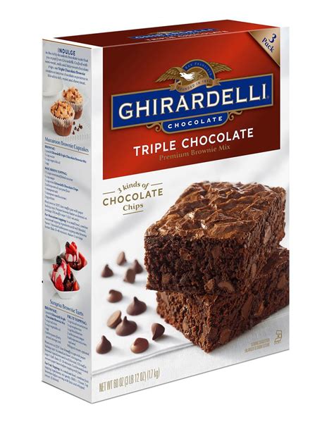 Product Of Ghirardelli Triple Chocolate Brownie Mix 3 Pk