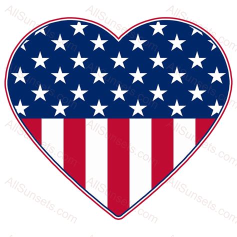 Download Usa Flag Heart Svg Cutting File American Flag Heart Clipart
