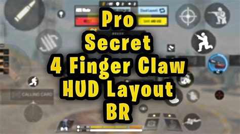 pro secret 🤯 best 4 finger claw hud layout codm br 🤯 cod mobile best hud layout in br ️ youtube