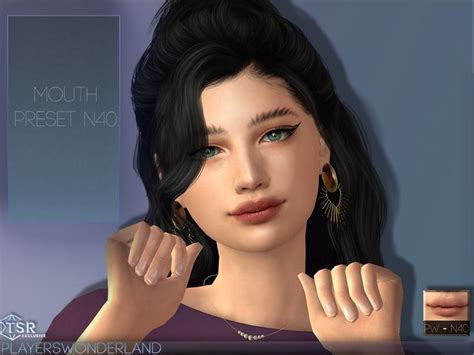 The Sims Resource Mouth Preset N40 In 2022 Sims 4 Sims Cc Sims 4 Cas