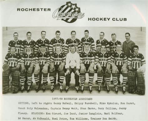 Rochester Americans 1958 American Hockey League Hockeygods