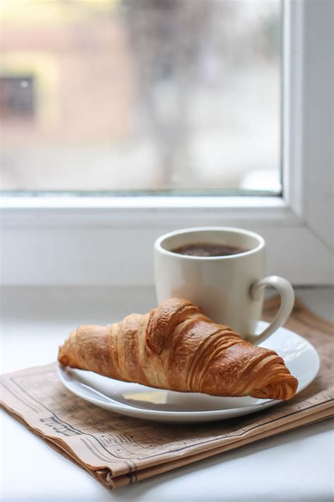 Morning Coffee Breakfast In Paris Croissant Рецепты еды Еда Кулинария