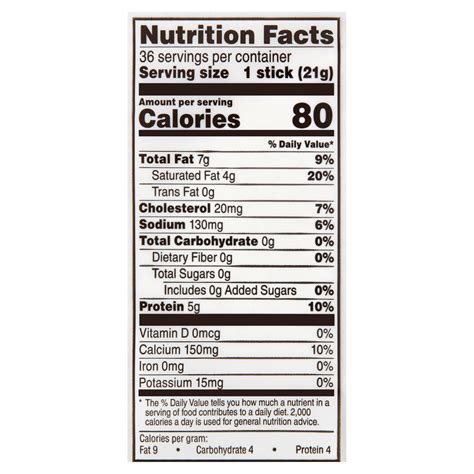 Nutritional Value Of Cheese Sticks Besto Blog