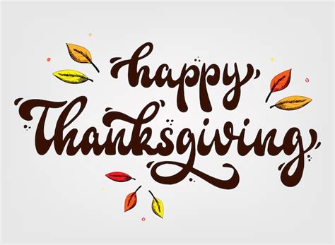 Premium Vector Happy Thanksgiving Greeting Card