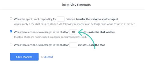 Chat Inactivity How It Works Livechat Help Center