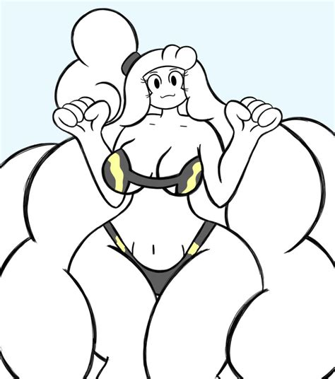 Rule 34 Big Ass Big Breasts Hair Over Eyes Kumo Fluff Long Hair White