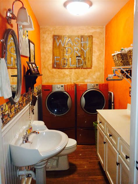 Laundry Room Ideas Orange Laundry Room Small Space Laundry Room