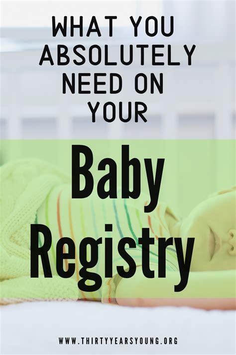 What You Absolutely Need On Your Baby Registry Baby Registry Must