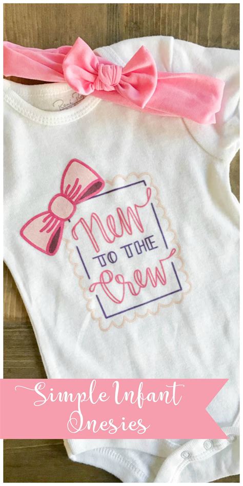 Simple Infant Onesies With Cricut Iron On Designs Everyday Party Magazine
