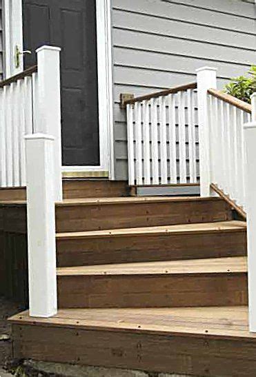 Wooden Front Steps The Angle Of The Winder Steps Is Unusual And