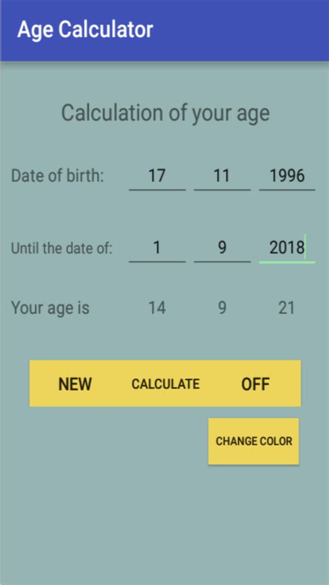 Free Chronological Age Calculator Natureatila