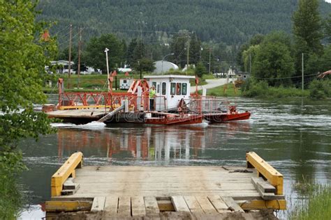 Ferry Across North Thompson River Stock Photos Free And Royalty Free