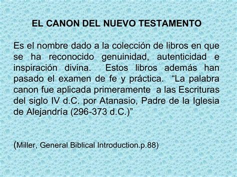 Canon Nuevo Testamento