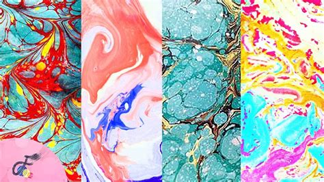 How To Do Paper Marbling Fatemas Art Show Art Show Marble Paper