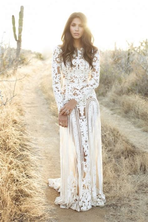 The Key Bridal Trend 2015 22 Nude Lace Wedding Gowns Weddingomania