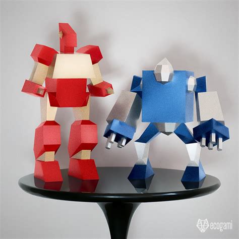 Make Your Own Papercraft Robots By Ecogami