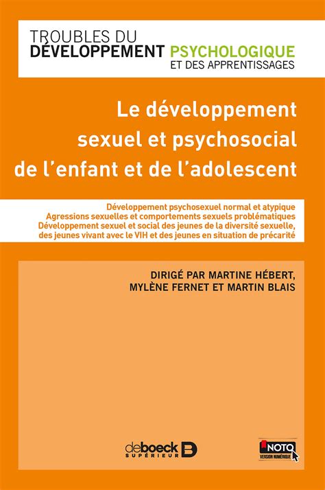 Le Développement Sexuel Et Psychosocial De L Enfant Et De L Adolescent Martine Hébert Mylène