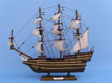 Wooden Wasa Tall Model Ship 14