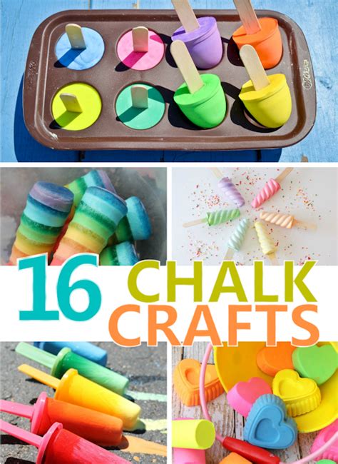 For best results use close up high contrast pictures. 16 Chalk Crafts and Art Activities | Our Kid Things