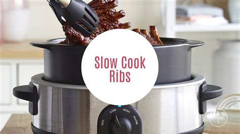 Slow Cook Ribs In The Pampered Chef Slow Cooker And Rockcrok Youtube