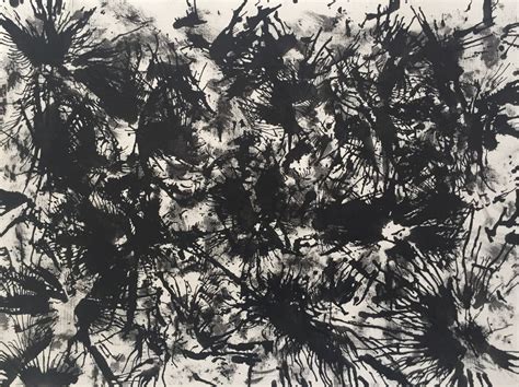 Original Abstract Expressionism Black And White Artwork Small