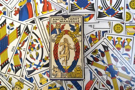 Tarot Cards Vintage French Tarot De Marseilles Fortune Telling Cards