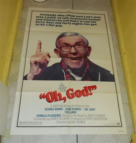 Original Oh God One Sheet Poster George Burns John Denver Teri Garr Ebay