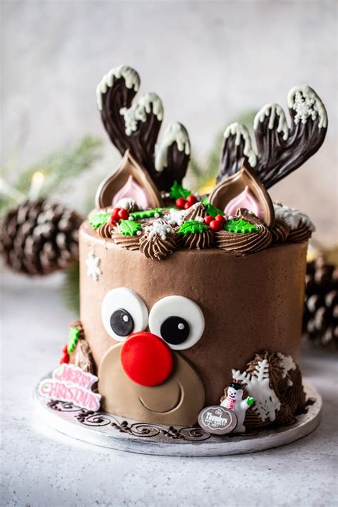 Reindeer Novelty Christmas Cakes Thunders Bakery