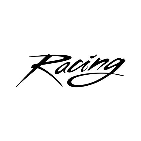 Racing Logo Sticker Decal Etsy