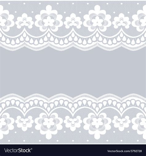 White Lace Borders Royalty Free Vector Image Vectorstock