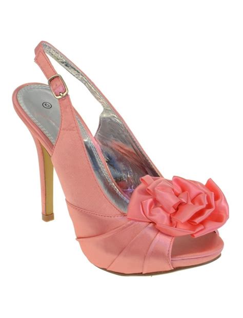 Coral Wedding Shoes Peep Toe Wedding Shoes Coral Wedding Shoes