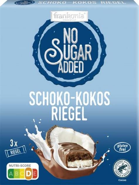 Frankonia No Sugar Added Schoko Kokos Riegel von myTime de für 3 09