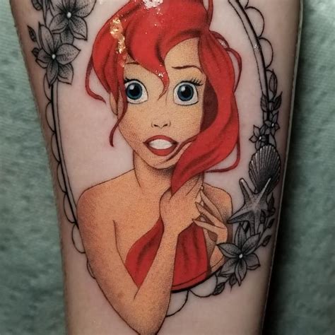 these 130 disney princess tattoos are the fairest of them all little mermaid tattoos disney
