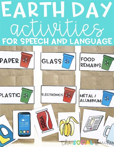 Earth Day Activities For Speech And Language Speech And Language