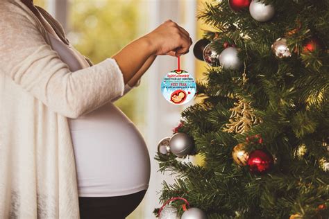 Buy Waahome Pregnant Christmas Ornaments Expecting Mom Dad Christmas