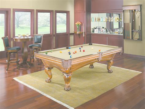 A pool player does not realy earn a salary. Brunswick Glenwood 8' Chestnut Billiard Table with Ball ...