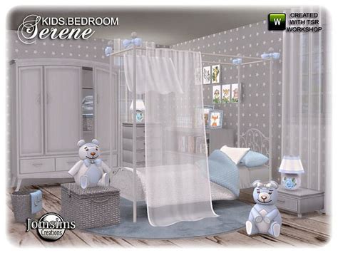 Serene Kids Bedroom By Jomsims At Tsr Sims 4 Updates