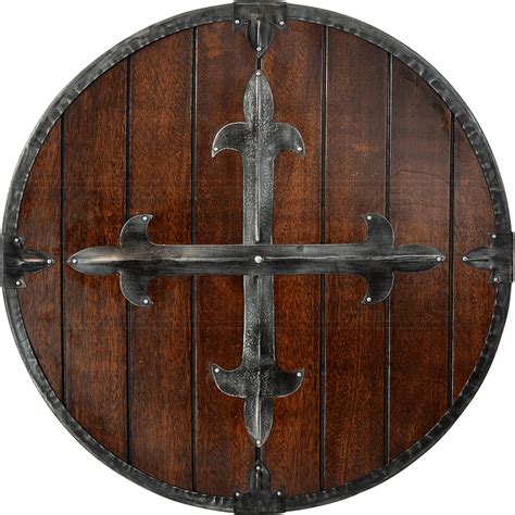 Fleur Cross Medieval Round Shield - AH-3980A by Medieval Armour ...