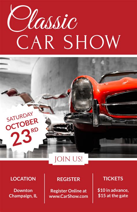 Free Classic Car Show Flyer Template Database