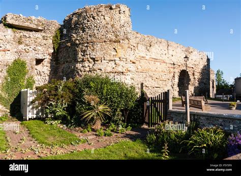 England Roman 4th Century Saxon Shore Fort Pevensey Castle East