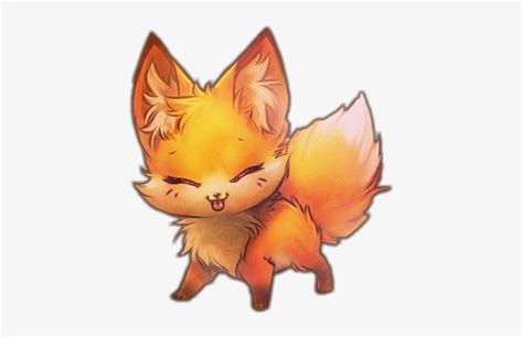 Kawaii Cute Fox Girl Drawing Apple Ns