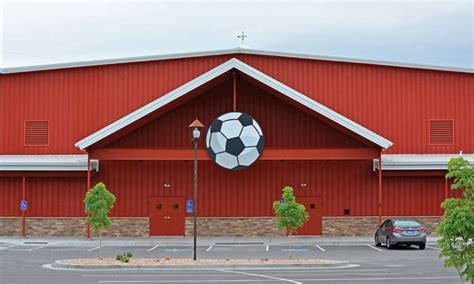 Lets Play Soccer Indoor Soccer Field Steel Building American Buildings