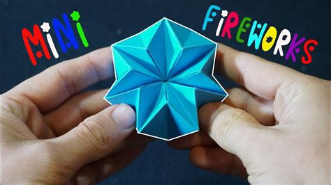 How To Make Mini Origami Fireworks Transforming Star Spins Forever