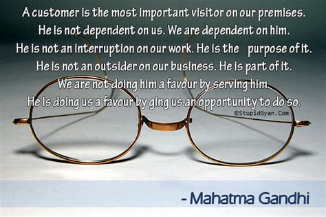 A Customer Is The Most Important Visitor On Our Premises
